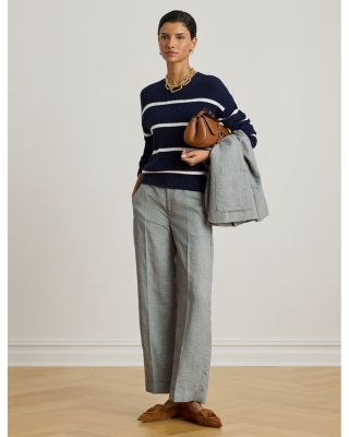 Basket Weave Cropped Pants