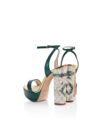  Women's Arte Ankle Strap Pearl Heel Sandal