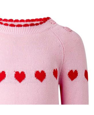 Girls' Heart Intarsia Playsuit - Baby