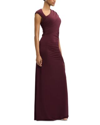 High Slit Asymmetrical Gown