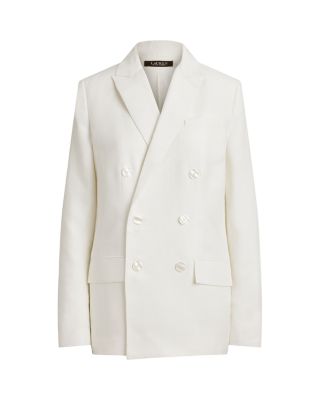 Double Breasted Twill Blazer