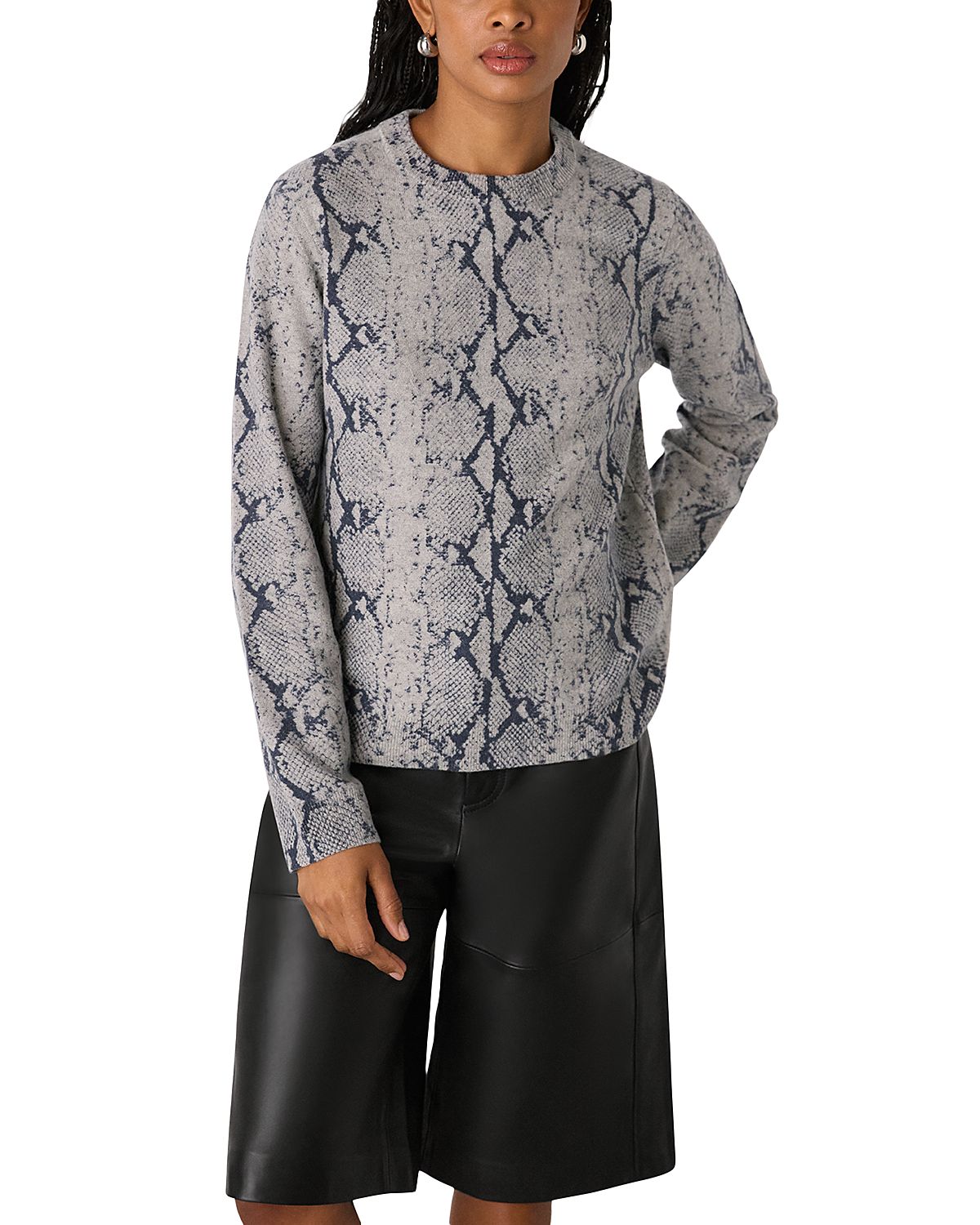 Whistles Wool Crewneck Sweater