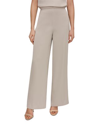 Mid Rise Wide Leg Pants