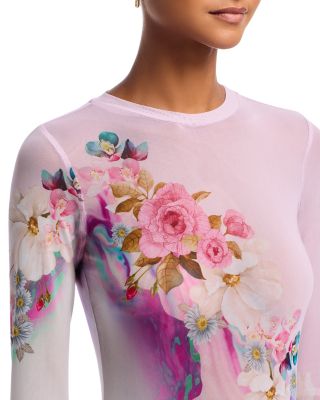 Kaylee Top in Marble Floral