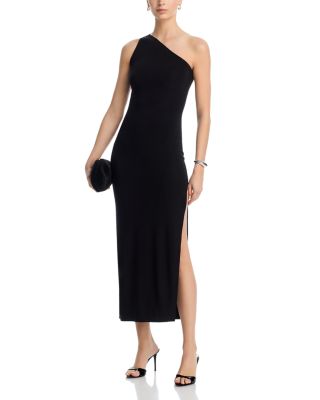 One Shoulder Side Slit Long Dress
