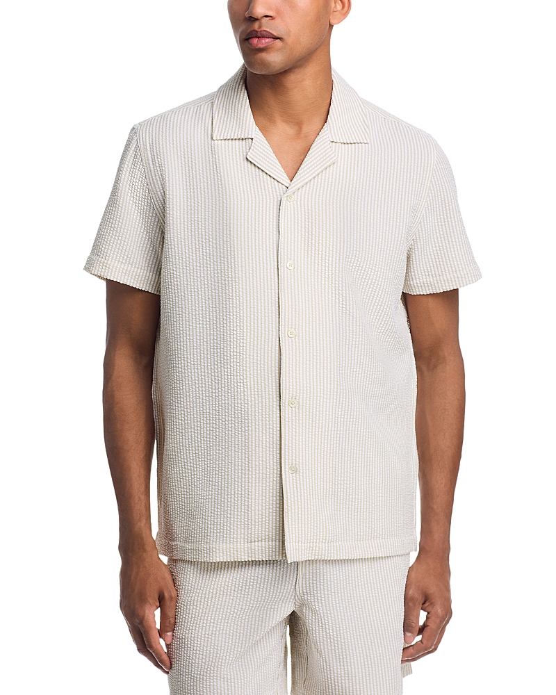 Rails Amalfi Khaki Seersucker Shirt