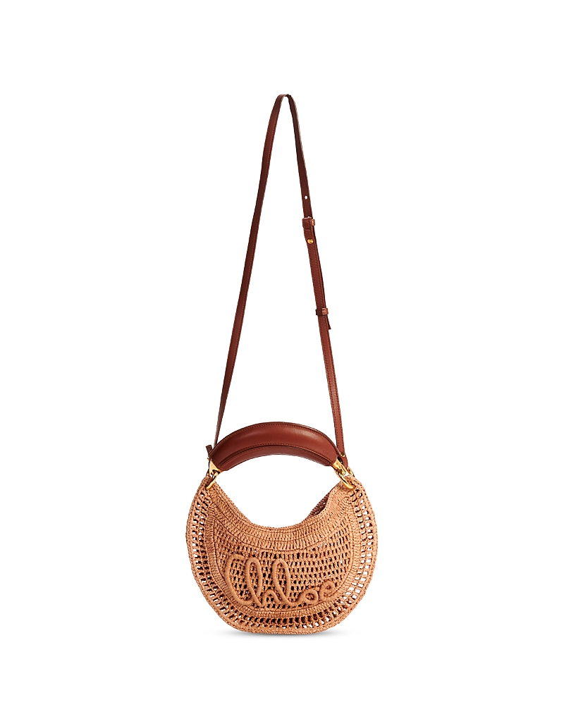 Chloe Summer Banana Mini Raffia Bag