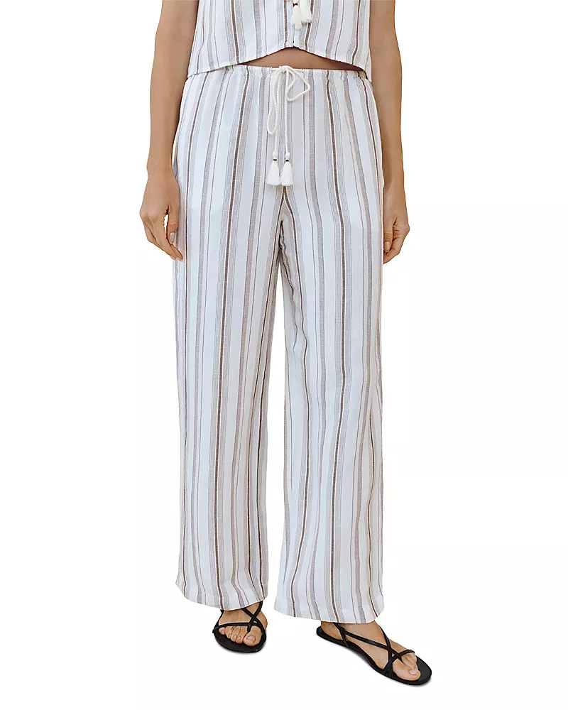 Bella Dahl Tassel Drawstring Beach Pants