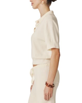 Christa Polo Short Sleeve Sweater