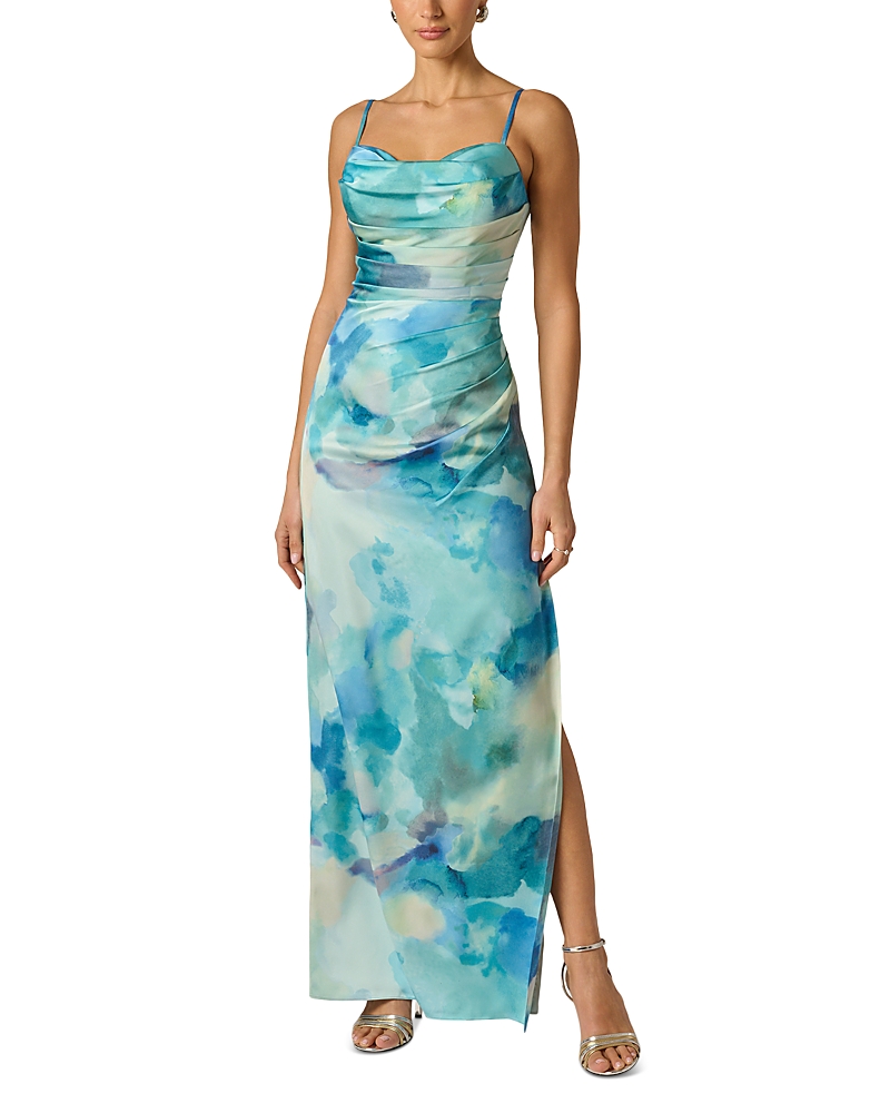 Adrianna By Adrianna Papell Sateen Column Dress
