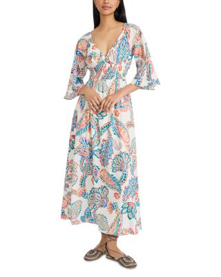 Wide Sleeve Maxi Dress