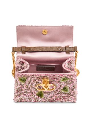 VLogo Mini Sequin Saddle Bag