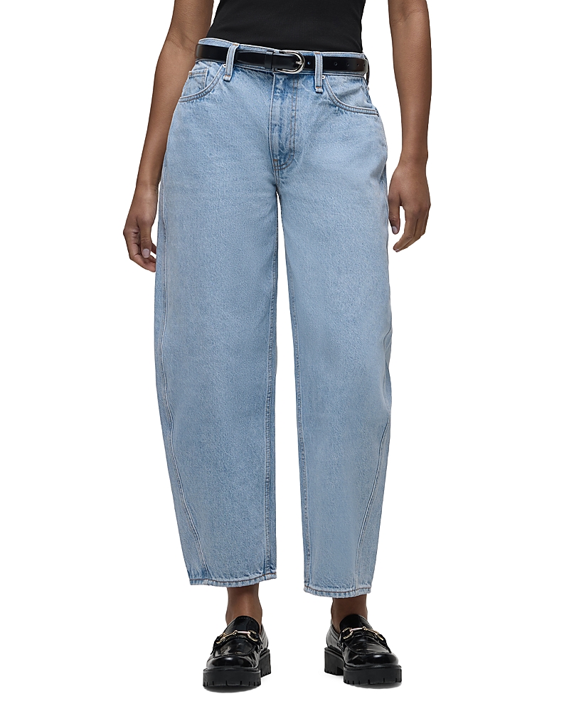 Hudson Courtney Mid Rise Baby Barrel Jeans in Wash Away