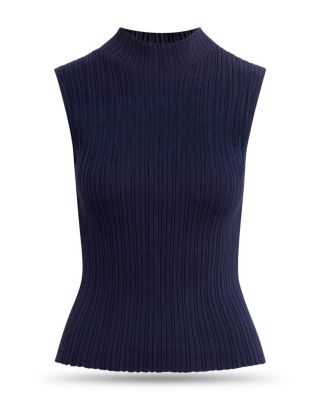 Mock Neck Sweater Tank Top 