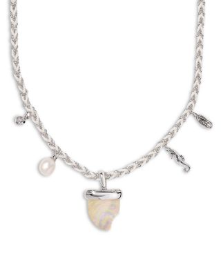 Oleana Seahorse Charm Necklace, 18"