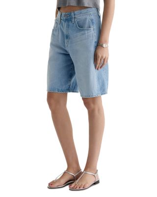 Hattie High Rise Denim Bermuda Shorts