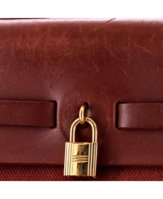 39 Herbag Zip Leather and Toile