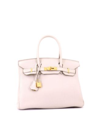 Birkin 30 Handbag Light Togo with Gold Hardware