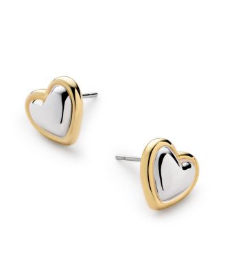 Lev Stud Two Tone Earrings