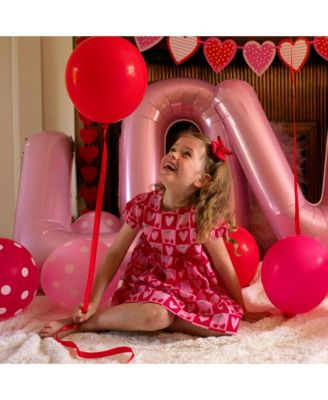 Girls' Cherry Heart Bow Dress - Little Kid, Big Kid