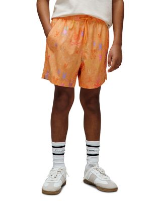 Unisex Van Allover Bunny Pattern Swim Trunks - Little Kid, Big Kid