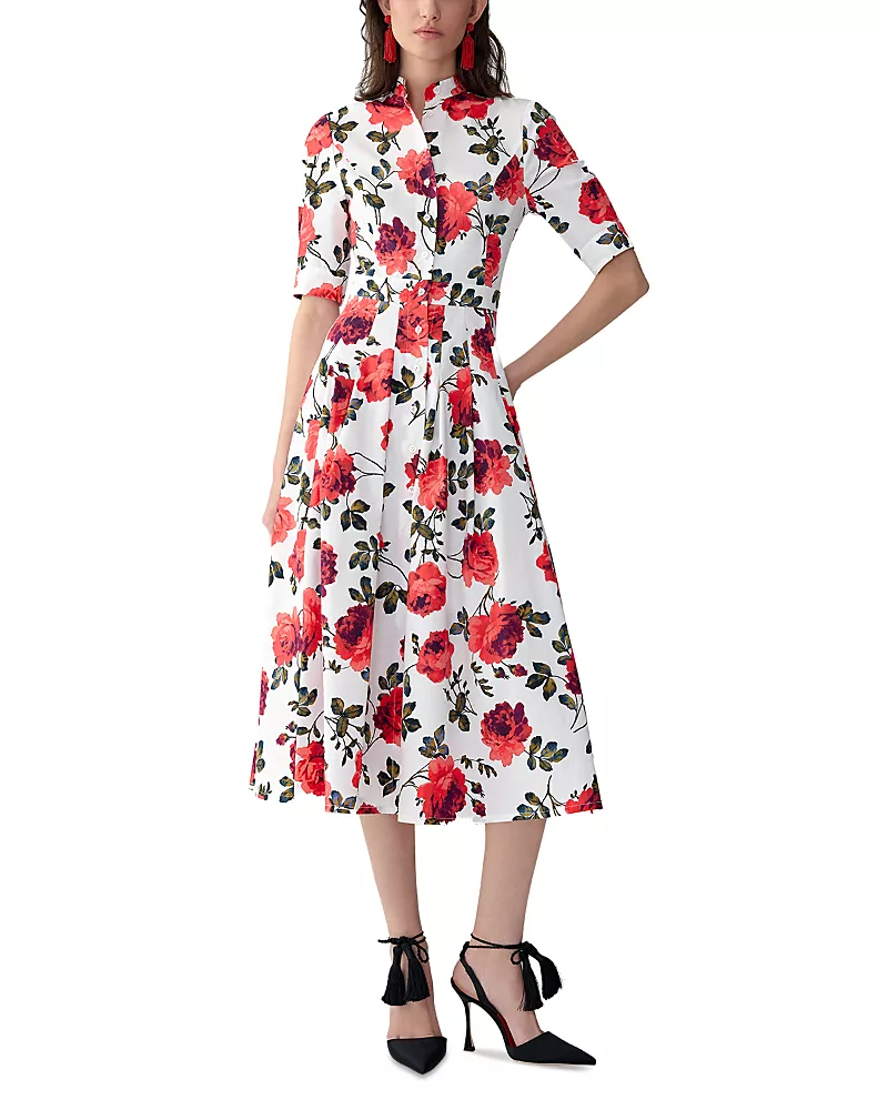 Carolina Herrera Short Sleeve Shirtdress