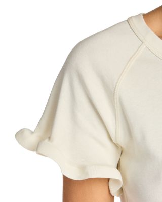Frilled Hem Ribbed Tee