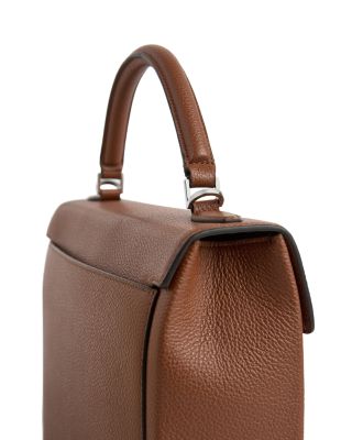 Brown Leather Box Bag