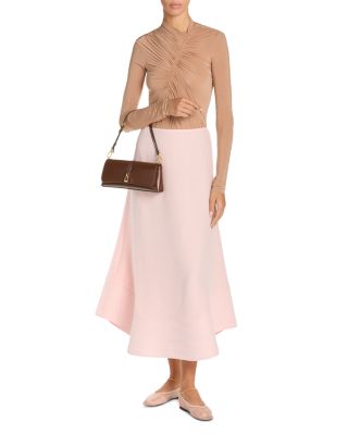 Silk Midi Skirt