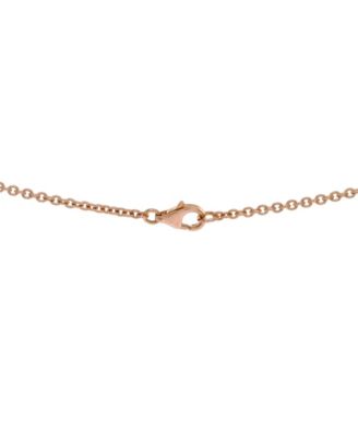  Love Interlocking Necklace 18K Rose Gold, 17.25"