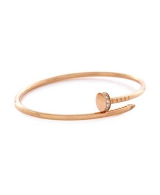  Small Juste un Clou Bracelet 18K Rose Gold with Diamonds