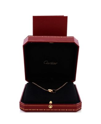  Love Interlocking Necklace 18K Rose Gold, 17.25"