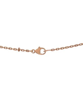  Mini Pop H Pendant Chain Necklace Metal and Enamel, 16"