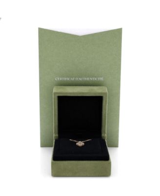  Sweet Alhambra Pendant Necklace 18K Gold and Mother of Pearl, 15.75"