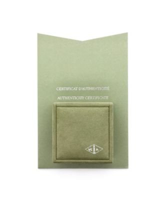  Vintage Alhambra Pendant Necklace 18K Gold and Carnelian, 16.25"