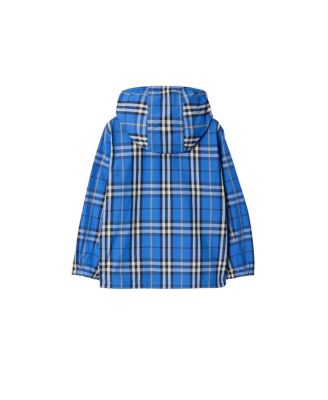 Boys' Check Nylon Hooded Jacket - Baby, Little Kid, Big Kid