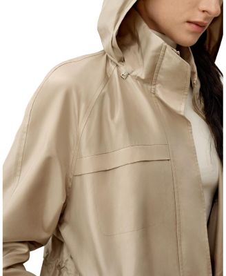  Silk Taffeta Water-Repellent Urban Coat