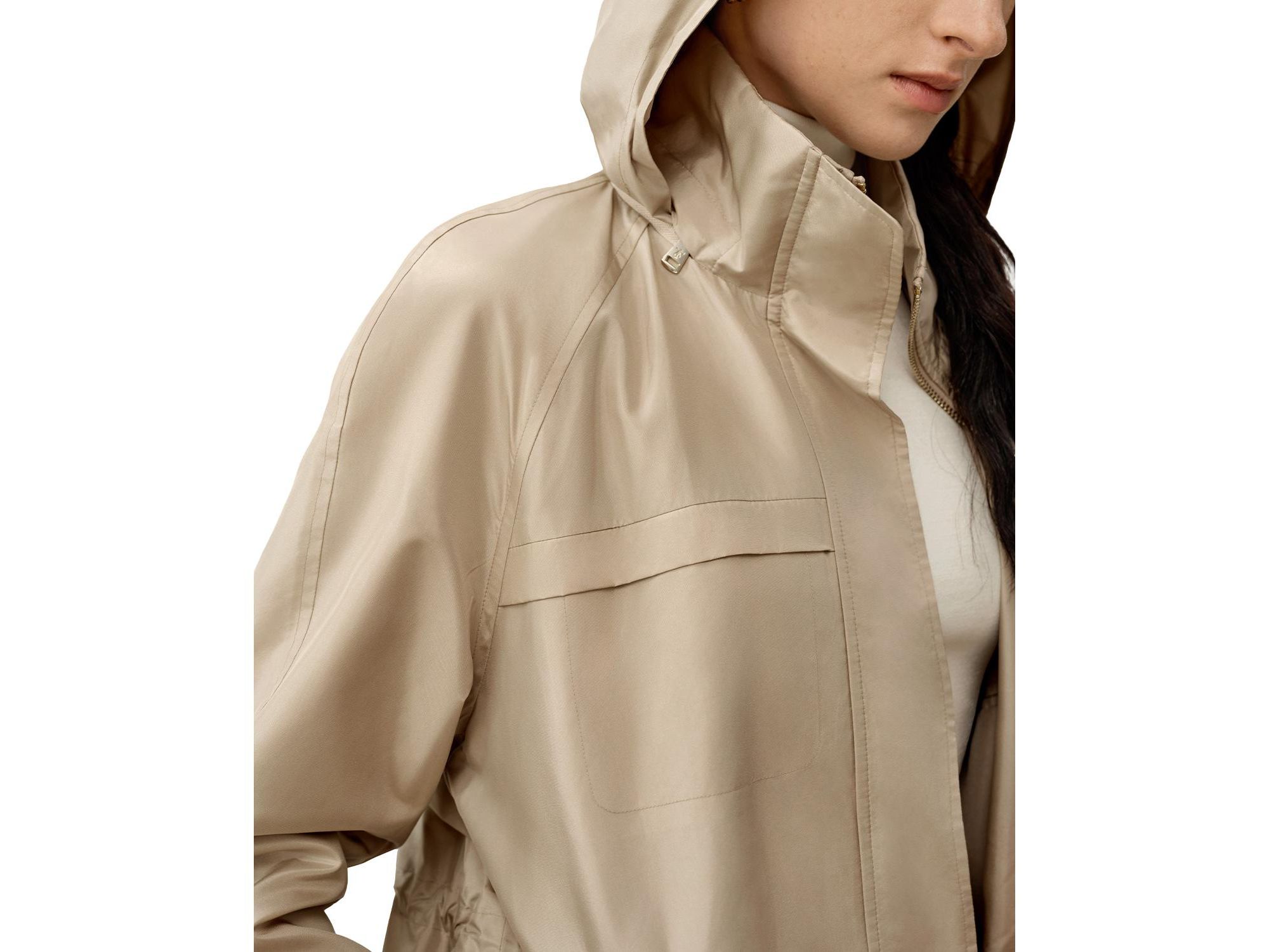 Silk Taffeta Water-Repellent Urban Coat — Image 3