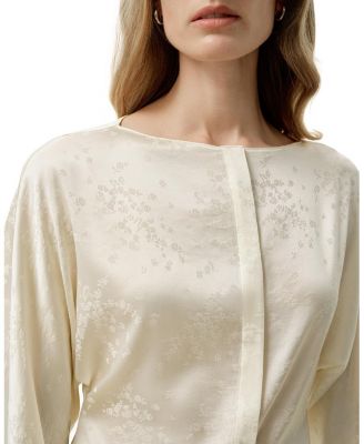  YING Jacquard Silk Blouse