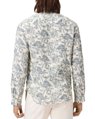 Slim Fit Skull Tree Graphic Shirt