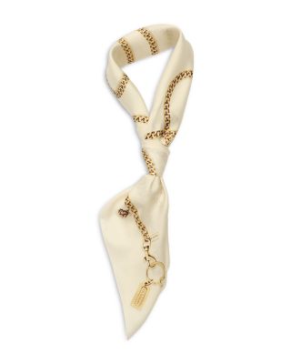 Charms Printed Silk Square Scarf