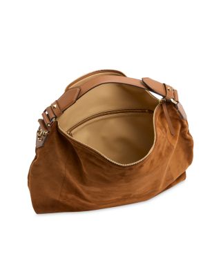Ana Suede Hobo Shoulder Bag