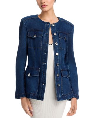 Dawn Collarless Belted Jacket
