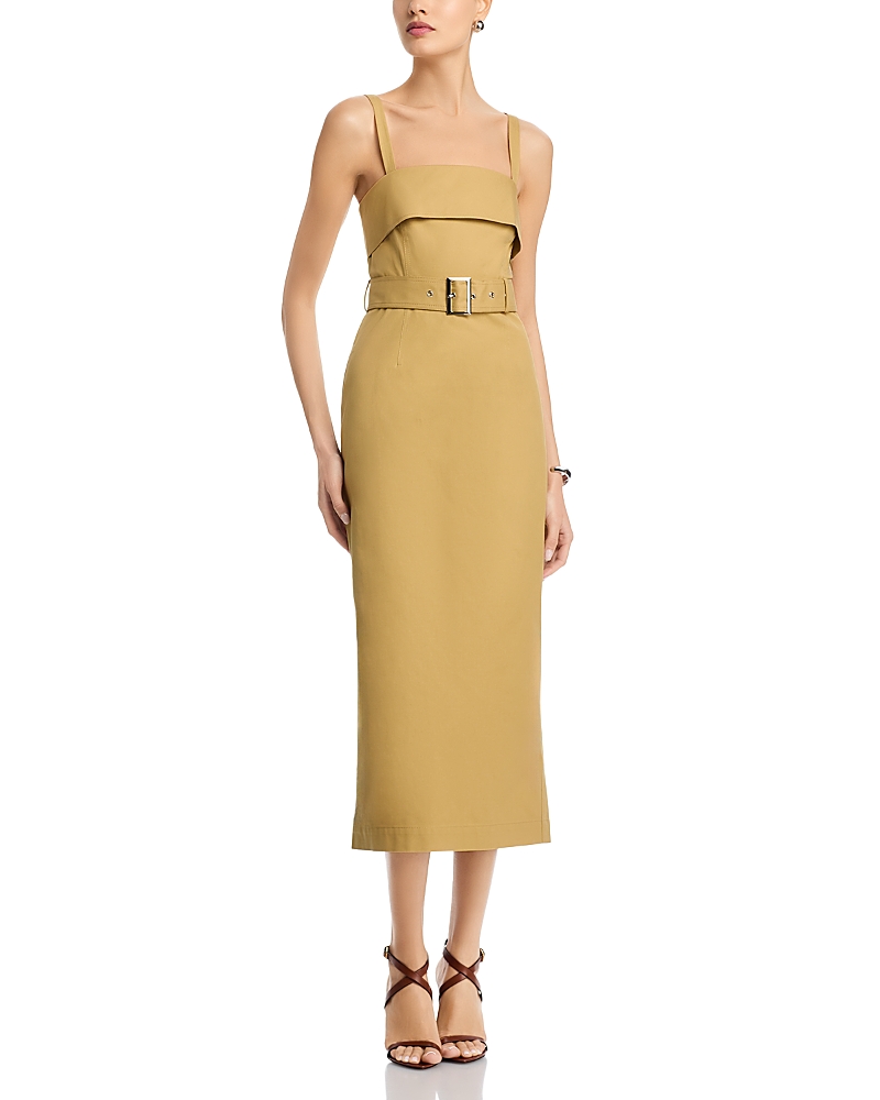 Toccin Theodora Belted Midi Dress