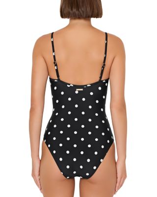 V Wire One Piece Swimsuit