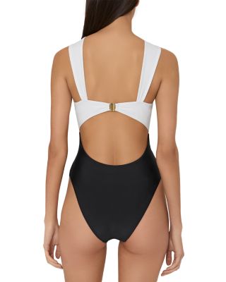 Betsy Color Block One Piece Swimsuit