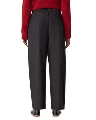 Pleat Front Barrel Pants