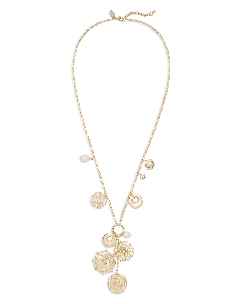 Ramy Brook Selena Crystal & Cultured Freshwater Pearl Charm Necklace, 30