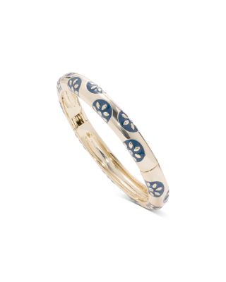 Aria Pav&eacute; Flower Small Bangle Bracelet