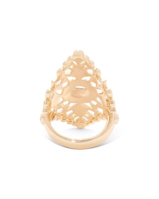 Laya Crystal Filigree Cocktail Ring 